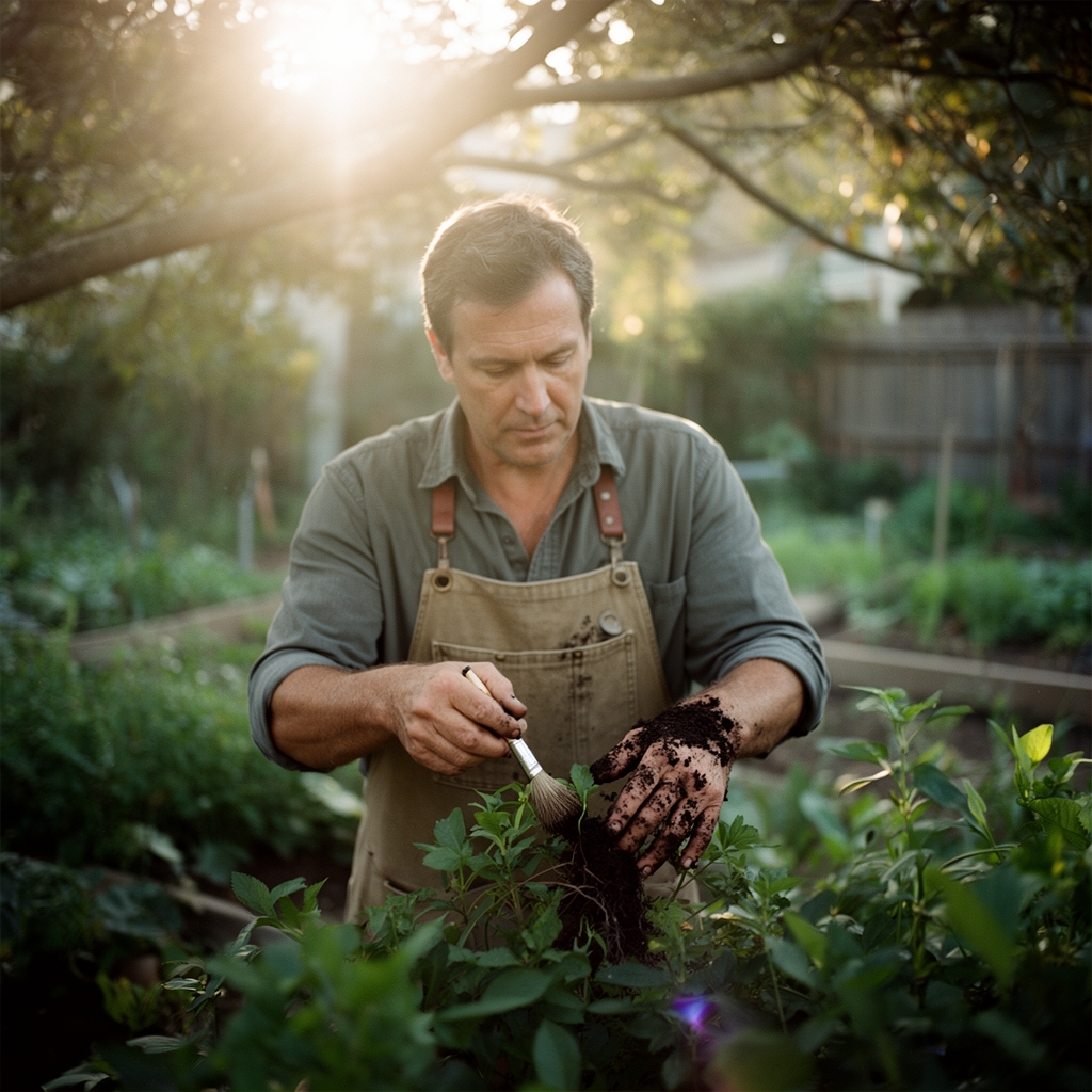 how to hand pollinate brushes
